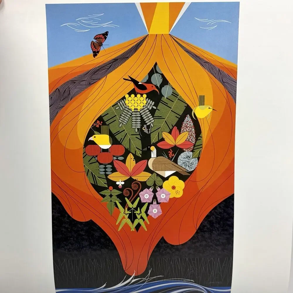 Charley Harper 2025 Wall Calendar Colorful Abstract Botanical Animal Art Prints